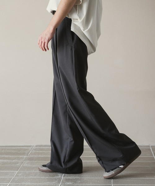 Casper John（キャスパージョン） スラックス MEDIUM チャコールグレー