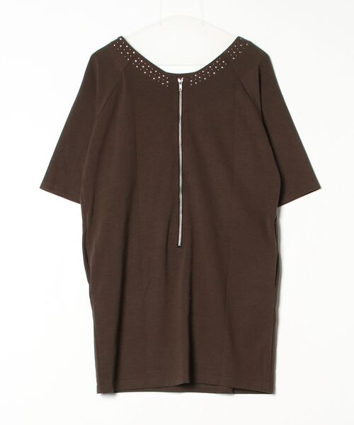 「BARNEYS NEWYORK」 半袖ワンピース - グリーン レディース_画像2