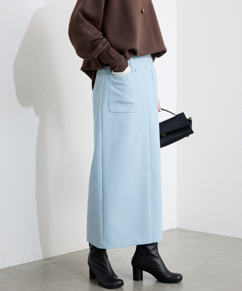 SLOBE IENA（スローブイエナ） スカート ダブルクロスタイトスカート