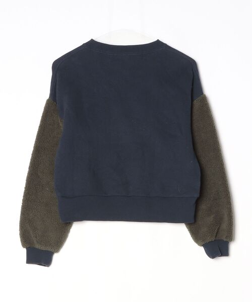 「Champion」 スウェットカットソー M ネイビー レディース_画像2