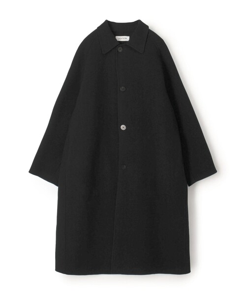 ジルサンダー カシミヤ ダブルフェイス ノッチドカラーコート 黒 50 ジルサンダー カシミヤ ダブルフェイス ノッチドカラーコート 黒 50