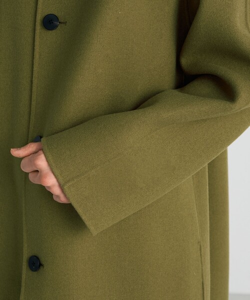 user_242dea43 20471120 ロングコート 撥水加工・機能中綿 Wボタン ラグラン ロングコート