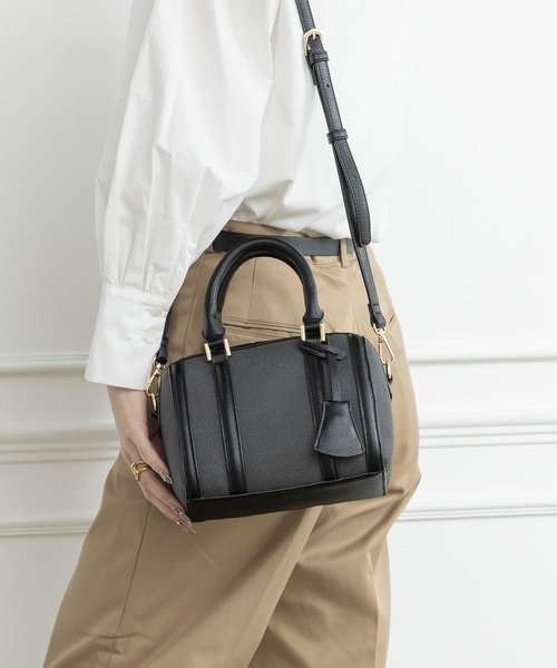 MCM 2WAY ショルダー　ミニボストンバッグ　ハンドバッグ　レディース エムシーエム Mode Creation Munich(MCM) バッグ 2WAY ボストンバッグ