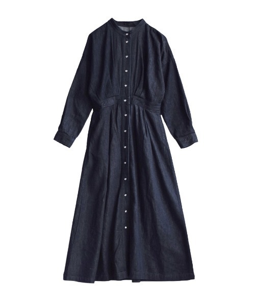 「e-zakkamania stores」 「ubn hymns」長袖ワンピース M ネイビー レディース_画像3