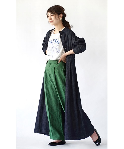 「e-zakkamania stores」 「ubn hymns」長袖ワンピース M ネイビー レディース_画像5