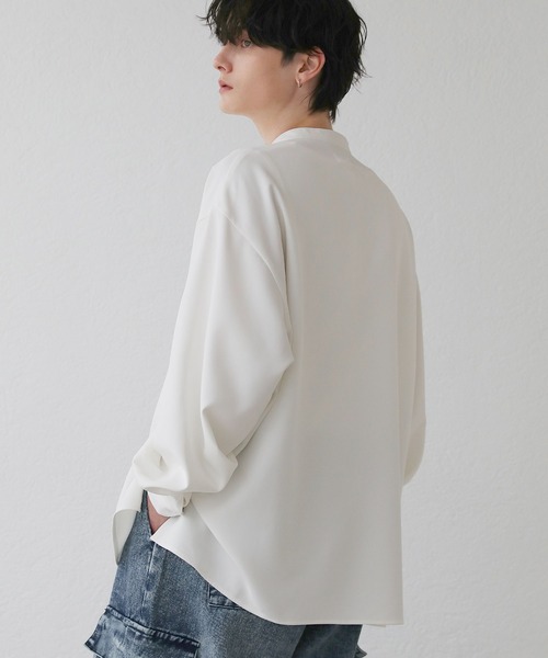 「LILL」 長袖シャツ L ホワイト メンズ_画像5