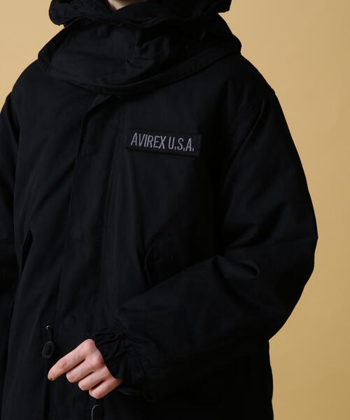 AVIREX（アヴィレックス） モッズコート L ブラック メンズ : ZOZOTOWN