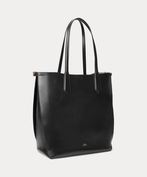 未使用級✨ラルフローレン レザー　トートバッグ ビジネスバッグ ブラック POLO RALPH LAUREN 2wayレザートートバッグ ブラック