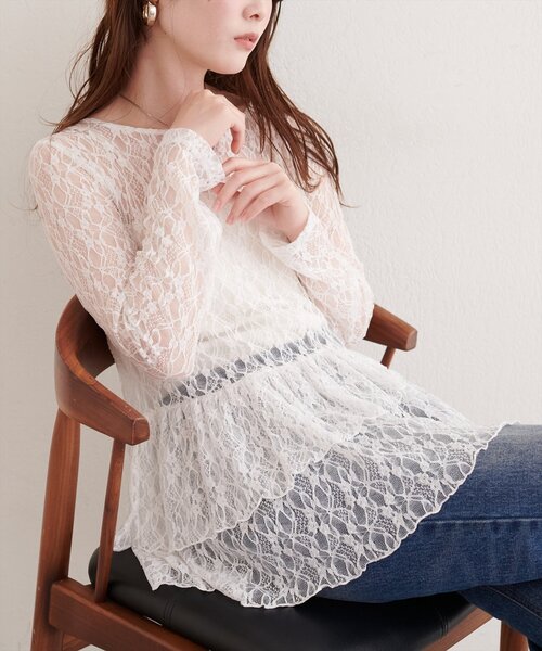 古着 総レース Tシャツ レディースM相当 /eaa582783 楽天市場】総レース（Tシャツ・カットソー｜トップス）：レディース