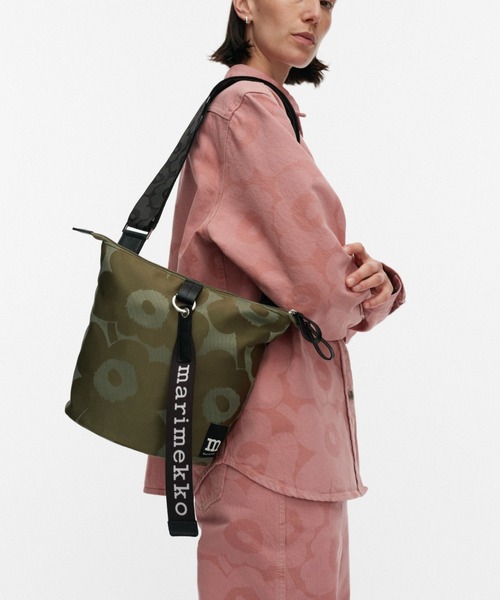 marimekko マリメッコ ショルダーバッグ パル  ナイロン    グリーン レディース / 241006002936 Unikko / Knitted Shoulderbag（ショルダーバッグ）｜marimekko