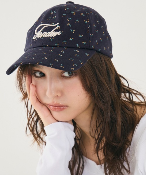 coca（コカ） キャップ 帽子 フラワープリントロゴキャップ レディース