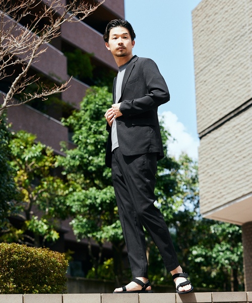 「417 EDIFICE」 スーツ SMALL チャコールグレー メンズ_画像3