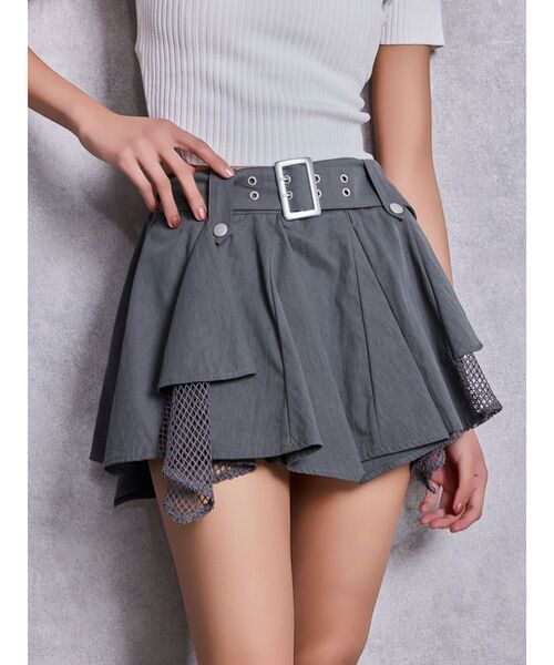 GYDA（ジェイダ） スカート HEM Symmetryメッシュスカートライク
