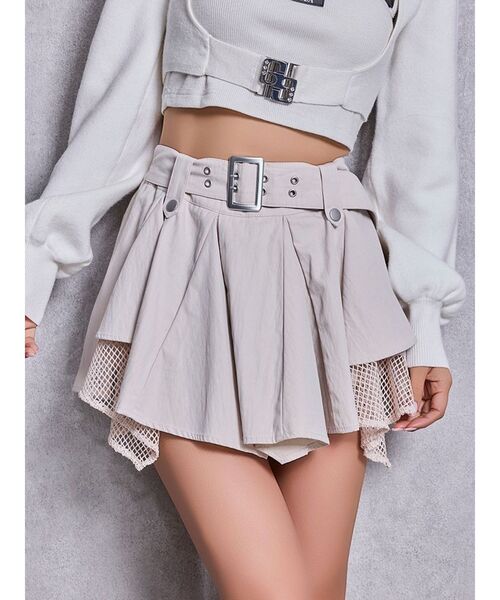 GYDA（ジェイダ） スカート HEM Symmetryメッシュスカートライク
