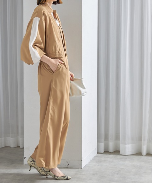 「each」 ブルゾン FREE ブラック レディース_画像4