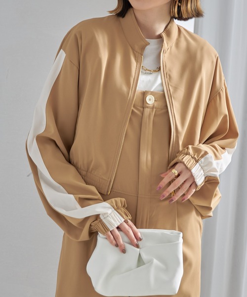 「each」 ブルゾン FREE ブラック レディース_画像6