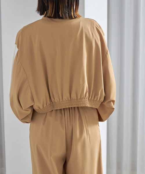 「each」 ブルゾン FREE ブラック レディース_画像8