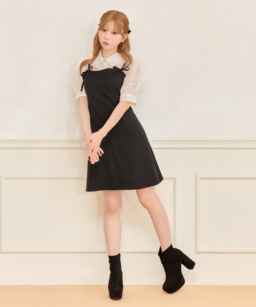 「apres jour」 キャミソールワンピース X-LARGE ピンク レディース_画像3