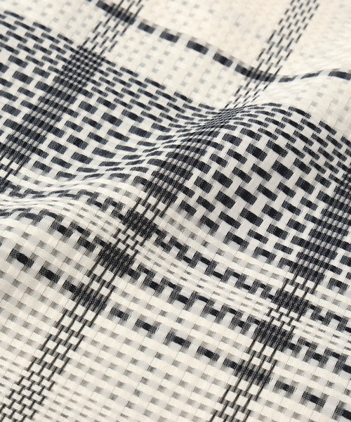 CULLNI（クルニ） tシャツ Sheer Tile Check Drawstring Short Sleeve