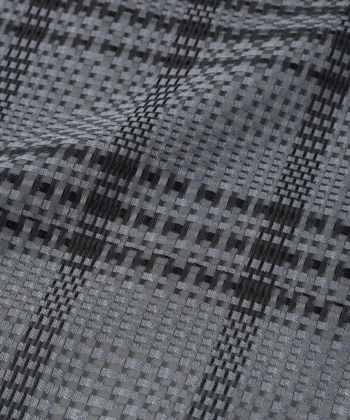 CULLNI（クルニ） tシャツ Sheer Tile Check Drawstring Short Sleeve