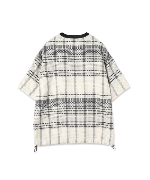 CULLNI（クルニ） tシャツ Sheer Tile Check Drawstring Short Sleeve