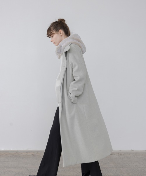 「EKCOOKIES」 チェスターコート S ベージュ レディース_画像2