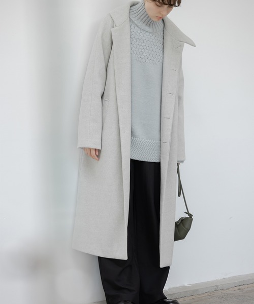 「EKCOOKIES」 チェスターコート S ベージュ レディース_画像5