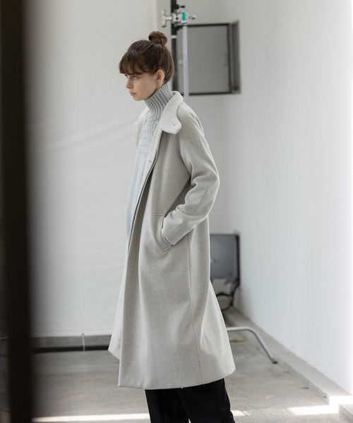 「EKCOOKIES」 チェスターコート S ベージュ レディース_画像6