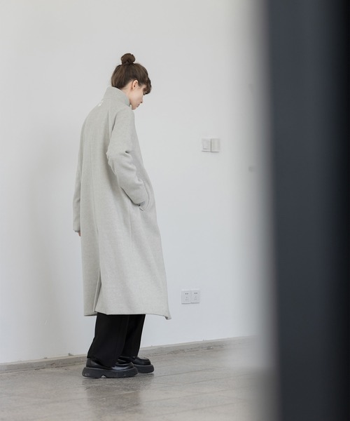 「EKCOOKIES」 チェスターコート S ベージュ レディース_画像8