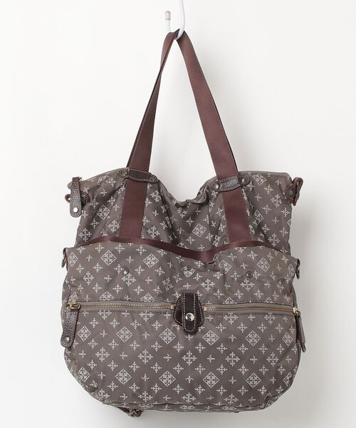 russet ラシット 2WAYバッグ  ナイロン モノグラム    ブラウン レディース / 241019001261 Russet - russet 2way ショルダーバッグ モノグラム ナイロン レザー