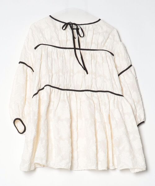 「SEVEN TEN」 長袖チュニック S ホワイト レディース_画像2