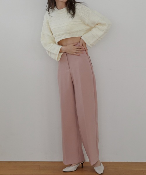 「ACYM」 スラックス MEDIUM ピンク レディース_画像2