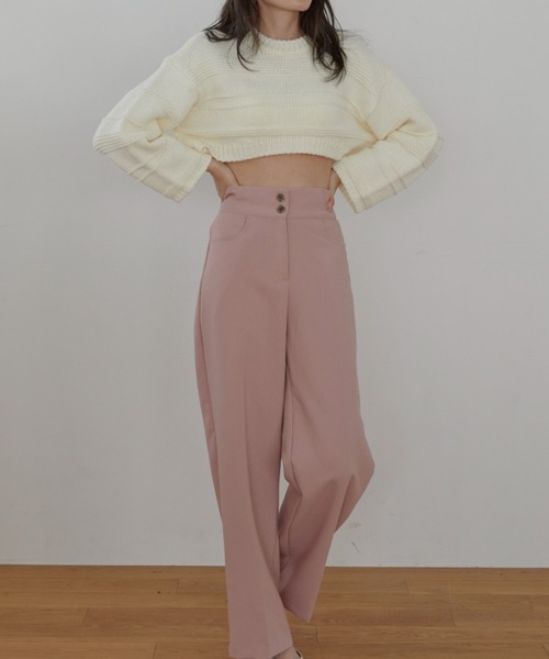 「ACYM」 スラックス MEDIUM ピンク レディース_画像4