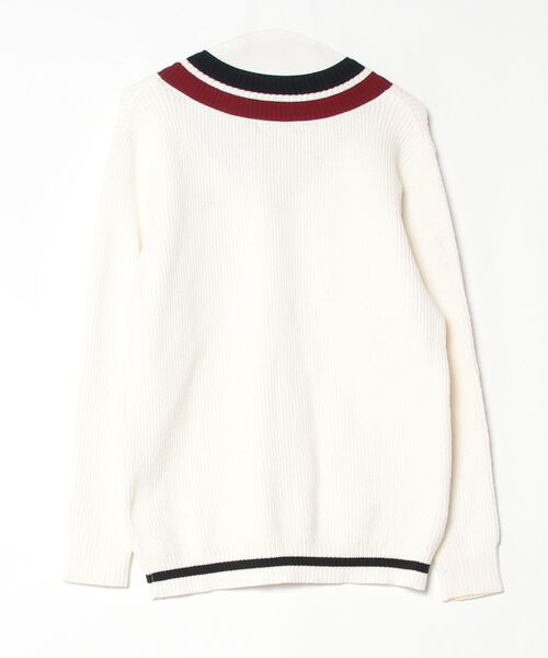 FRED PERRY」 長袖ニット S ホワイト メンズ 【公式通販】