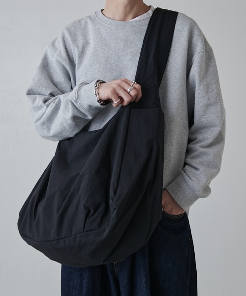 SLOW ショルダーバッグ 「SLOW」 span nylon-shoulder bag-L メンズ 