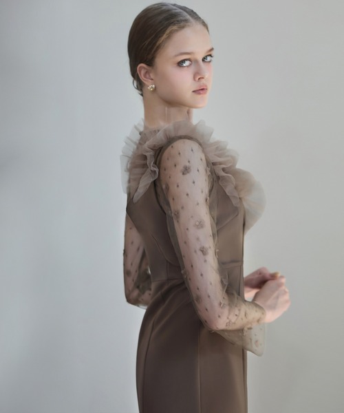 「Leja」 コンビワンピース MEDIUM ブラウン レディースの画像