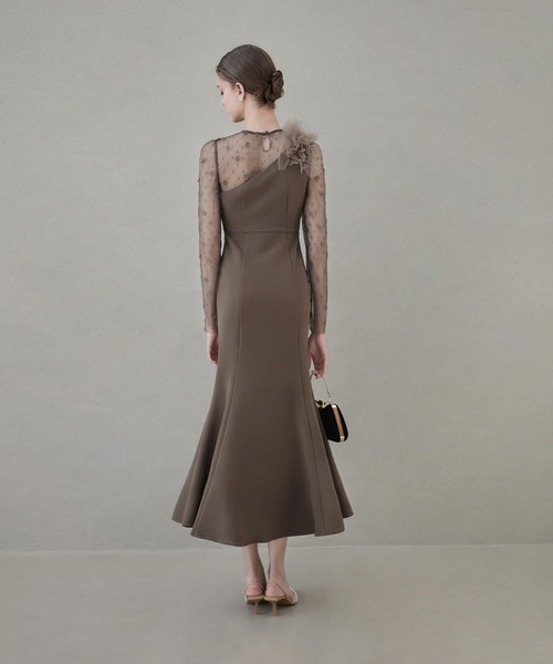 「Leja」 コンビワンピース MEDIUM ブラウン レディースの画像