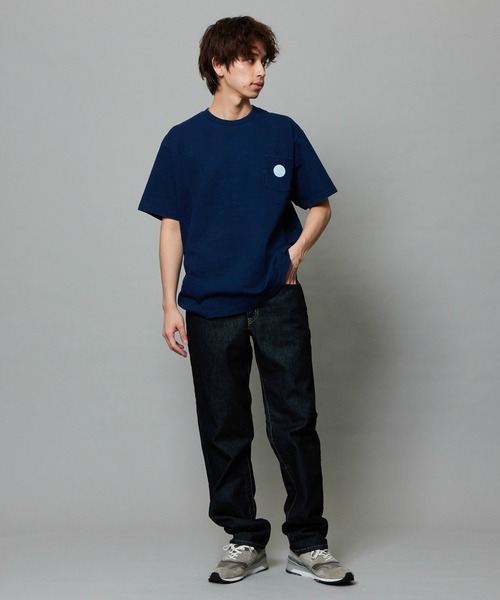 EDWIN（エドウィン） tシャツ プリントTシャツ インディゴ 半袖 メンズ