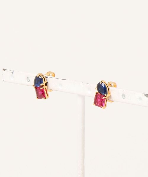 「kate spade new york」 ピアス（両耳用） ONESIZE レッド レディース