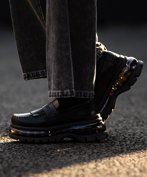 「CLEL」 ローカットスニーカー M ブラック メンズの画像