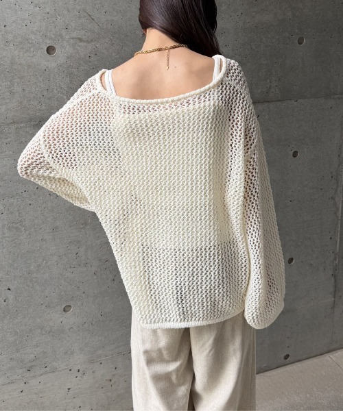 CIEL'AIR（シエルエアー） ニット セーター 「SET ITEM」MESH KNIT SET