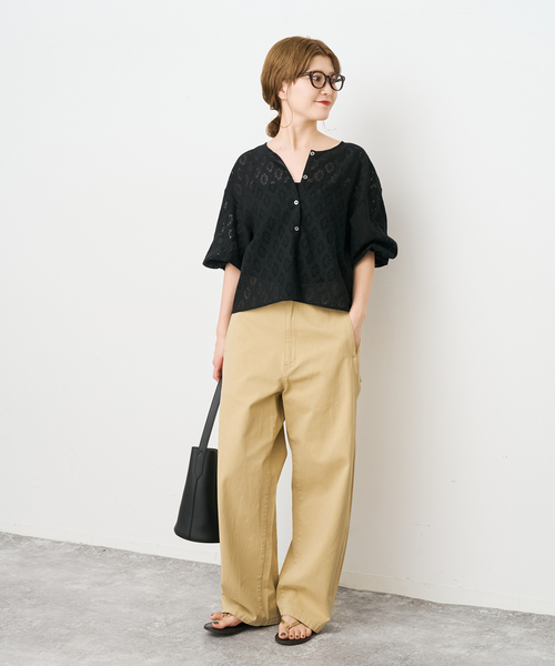 Spick and Span ブラウス スピック＆スパン Spick & Span 《追加予約》フリルカラーブラウス