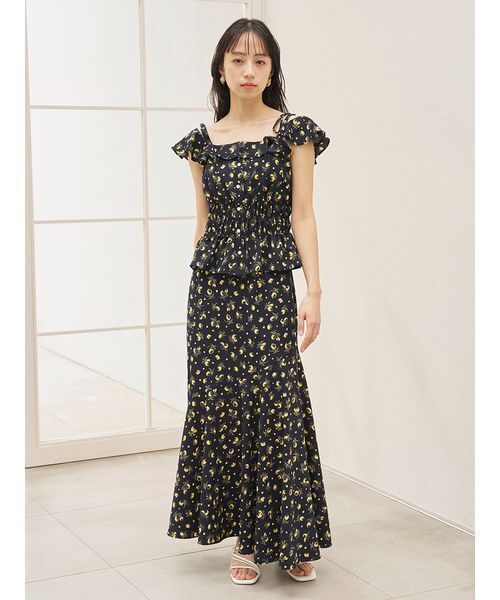 SNIDEL（スナイデル） ブラウス シャツ Sustainableフルーツプリント