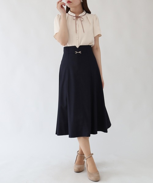 「ASTORIA ODIER」 半袖ブラウス SMALL ベージュ レディース_画像3