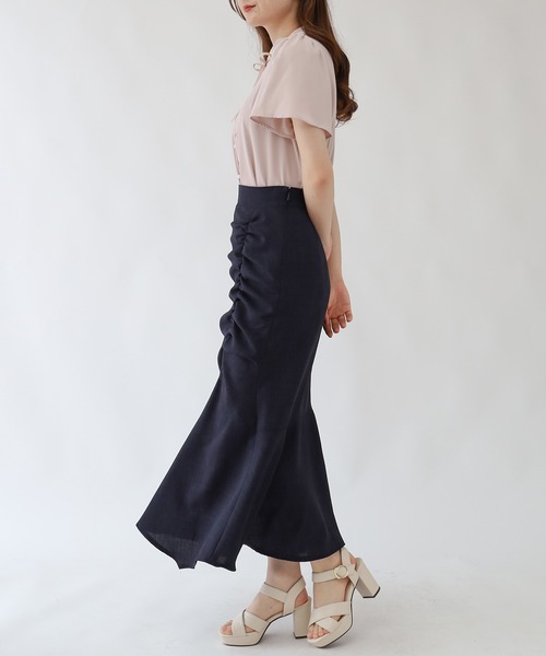 「ASTORIA ODIER」 半袖ブラウス SMALL ベージュ レディース_画像8