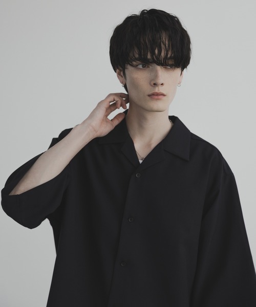 「remer」 半袖シャツ SMALL ブラック メンズ_画像2