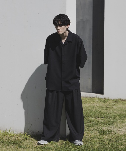 「remer」 半袖シャツ SMALL ブラック メンズ_画像3