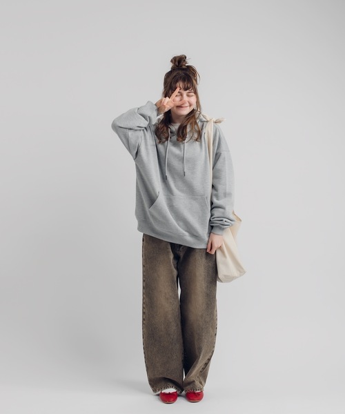 「MUHET」 デニムパンツ X-LARGE ダークブルー レディース_画像4