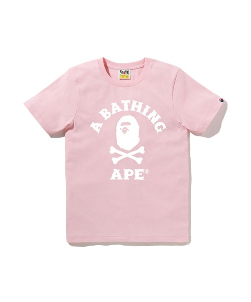 tシャツ APE CROSSBONE COLLEGE TEE レディースの画像
