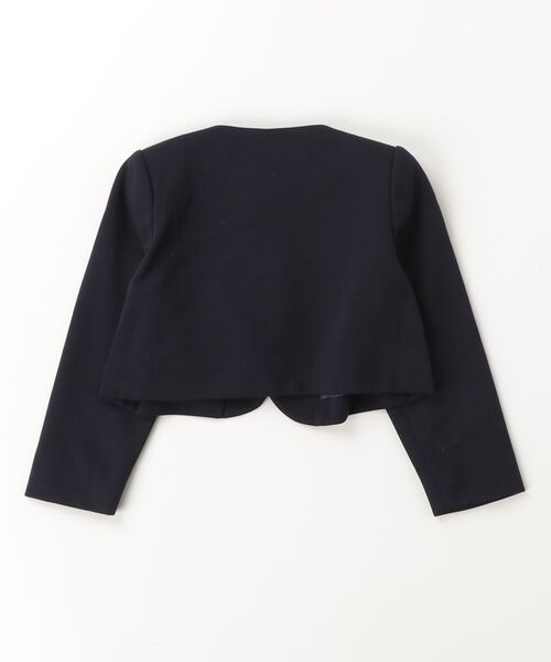 「combimini」 「KIDS」ノーカラージャケット 110 ネイビー キッズ_画像2